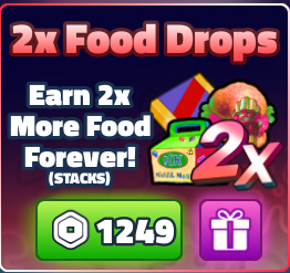 SpongeBob Tower Defense > 2x Food Drops [1249R]