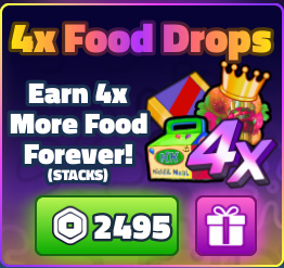 SpongeBob Tower Defense > 4x Food Drops [2495R]