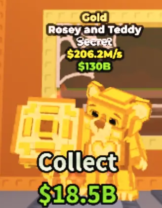 Gold Rosey and Teddy