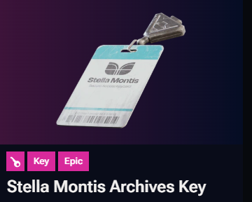 Stella Montis Archives Key