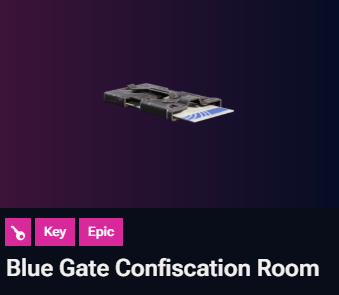 Blue Gate Confiscation Room Key