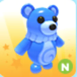 Neon Water Moon Bear - Adopt Me