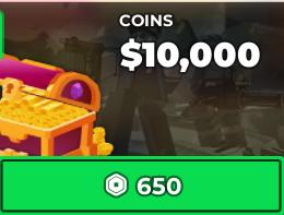 Tower Defense Simulator - 10000 Coins【650R】