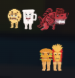 [BUNDLE] - 🍬 1x Cooki and Milki 🍬 1x Burguro And Fryuro 🍬 1x Eviledon