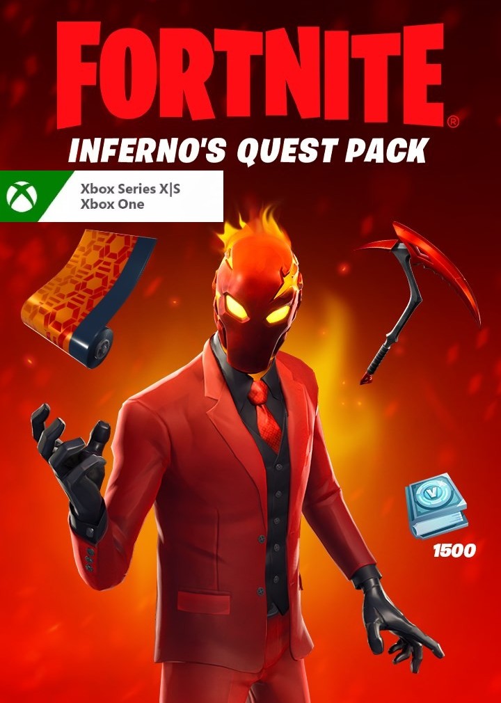 🤝 Fortnite - Inferno's Quest Pack + 1,500 V-Bucks Challenge XBOX LIVE Key EUROPE (Xbox)