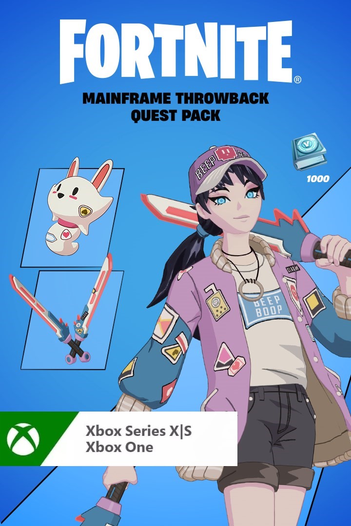 🛡️ Fortnite - Mainframe Throwback Quest Pack + 1000 V-Bucks Challenge XBOX LIVE Key UNITED STATES (Xbox)