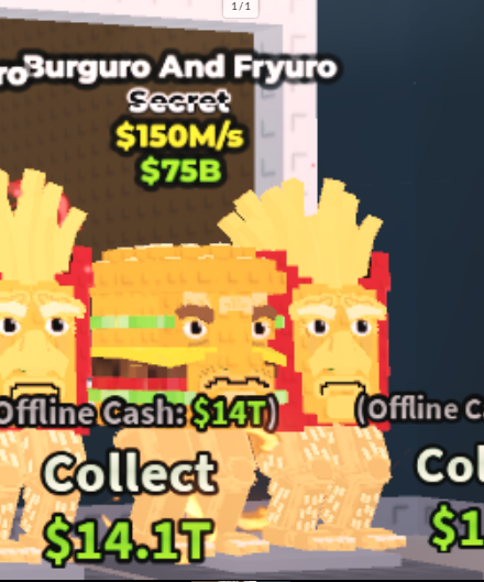 🍔🍟 Burguro And Fryuro 🧂150M/s (SECRET) | (💸 CHEAPEST | 📦 FAST DELIVERY)