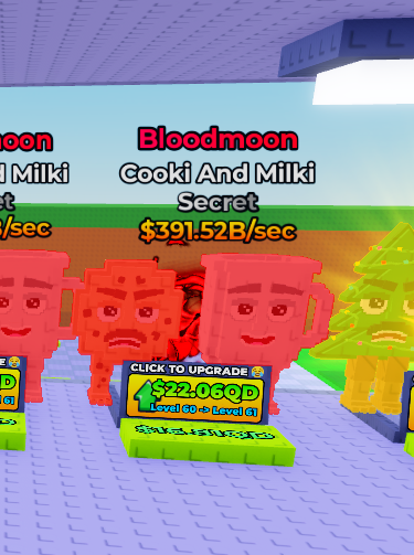 [ Secret ] Bloodmoon Cooki And Milki Lv 60 391.52B/Sec ( Grow Beanstalk For Brainrots ) | Ready Unit✅ | INSTANT DELIVERY✅