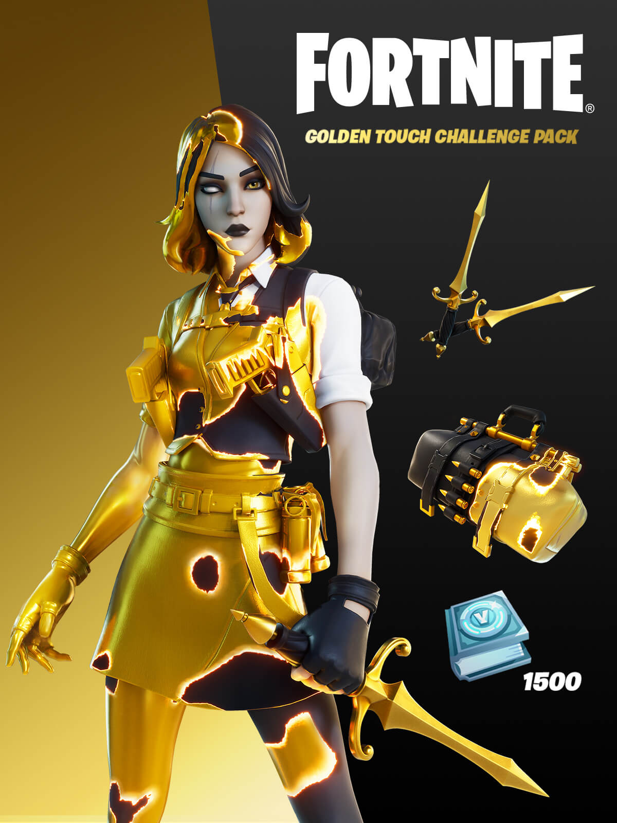 🔥 Fortnite - Golden Touch Challenge Pack + 1500 V-Bucks Challenge XBOX LIVE Key UNITED KINGDOM (Xbox)
