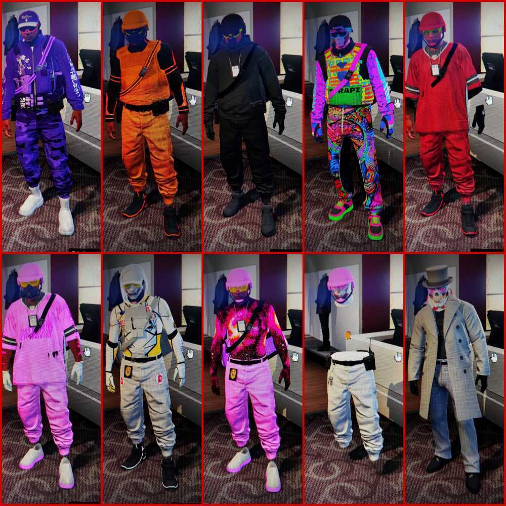 🟣PC ENHANCED🟣♀️20 MALE MODDED OUTFITS ON YOUR ACCOUNT