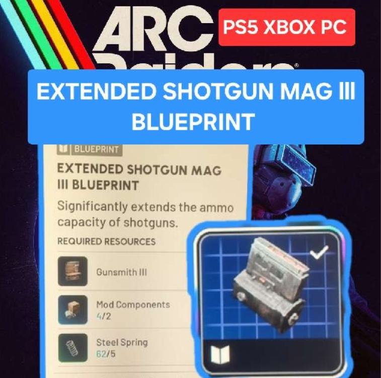 Extended Shotgun Mag III Blueprint