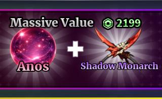 Sailor Piece - Massive Value(Anos + Shadow Monarch)【2199R】