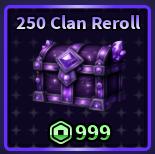 Sailor Piece - 250 Clan Reroll【999R】
