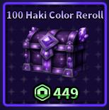Sailor Piece - 100 Haki Color Reroll【449R】