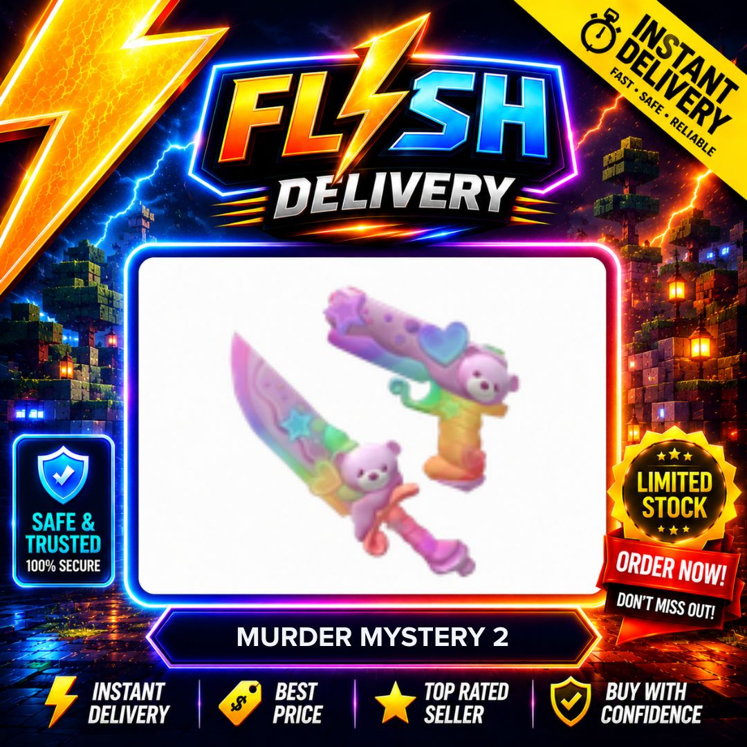 CHROMA SWEET TREAT SET (CHROMA SWEET KNIFE + CHROMA TREAT GUN) - MURDER MYSTERY 2 / MM2
