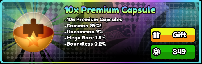 All Star Tower Defense X > 10x Premium Capsule [349R]