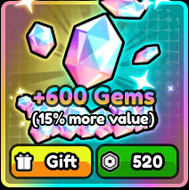 All Star Tower Defense X > 600 Gems [520R]
