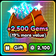 All Star Tower Defense X > 2500 Gems [2100R]