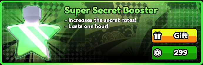 All Star Tower Defense X > Super Secret Booster [299R]