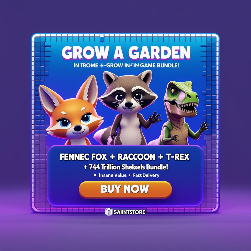 ✅ Raccoon + Fennec Fox + T-Rex + 744 Trillion Sheckles ⚡ | Grow a garden