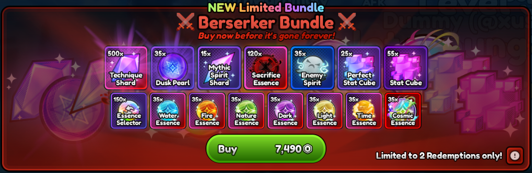 Anime Last Stand > Berserker Bundle [7490R]