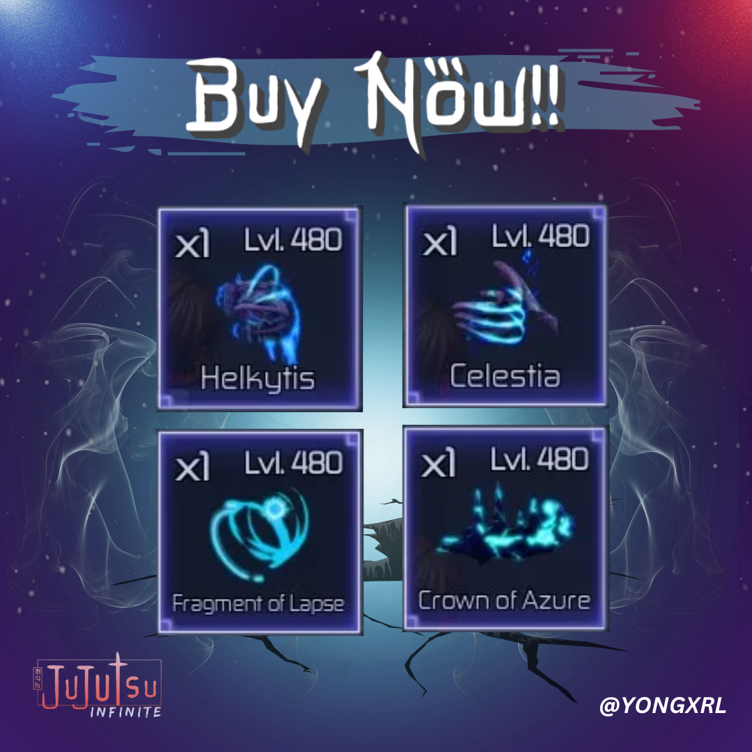 Lapse Blue Armor Set | Jujutsu Infinite | ✅FAST DELIVERY