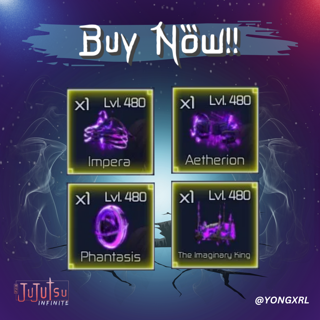 Hollow Purple Armor Set - Hollow Set | Jujutsu Infinite | ✅FAST DELIVERY