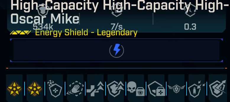 [MODDED] Level 1 Shield 534k Capacity - see image
