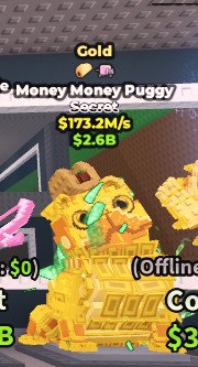 (GOLD) Money Money Puggy 173M/s