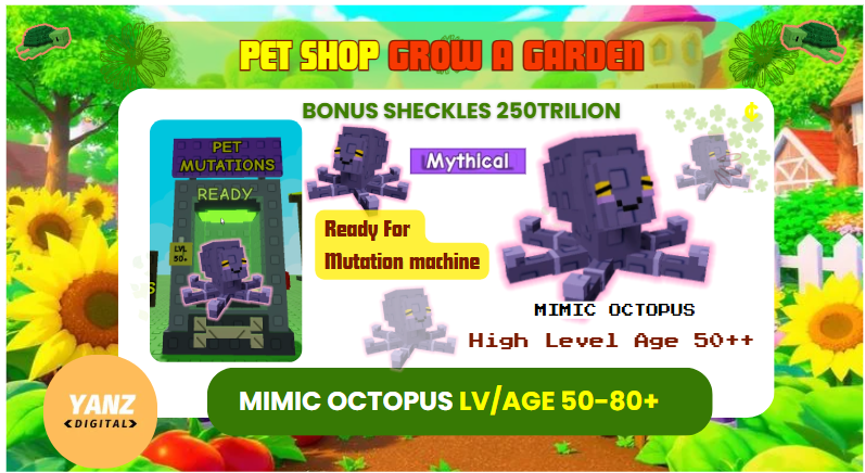 ✨ Mimic Octopus High LV/Age 50-80+ | Ready for Mutation  Machine