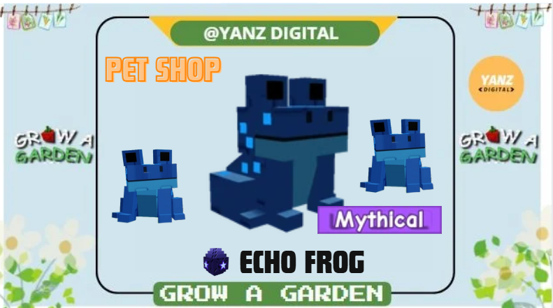 🌟 Echo Frog | Pet Lunar Glow Event – Grow A Garden 🌳