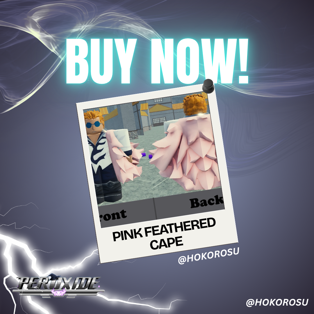 [Peroxide] -  Pink Feathered Cape | ✅FAST DELIVERY✅