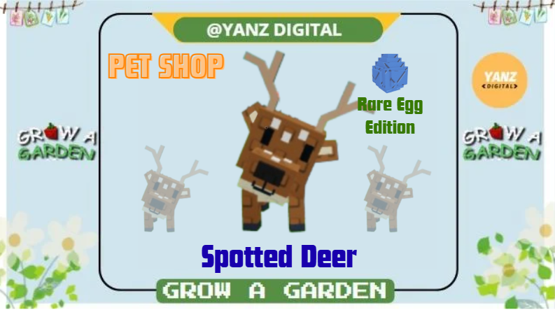 ✨Spotted Deer| Pet Rare Egg – Grow A Garden