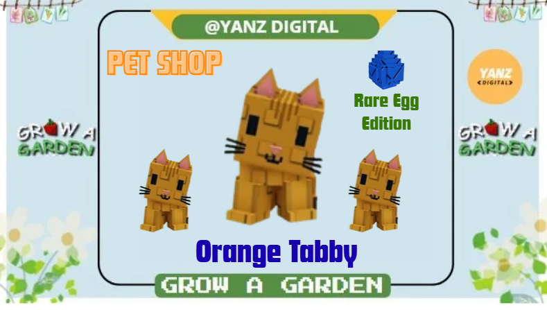 ✨Orange Tabby | Pet Rare Egg – Grow A Garden