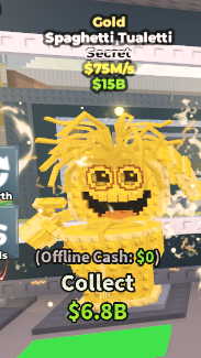 GOLD Spaghetti Tualetti