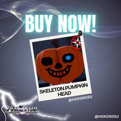 [Peroxide] -  Skeleton Pumpkin Head | ✅FAST DELIVERY✅