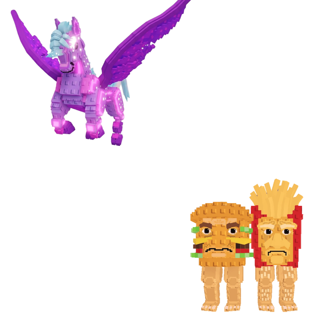 [BUNDLE] - 🍍 1x Celestial Pegasus 🍍 1x Burguro and Fryuro