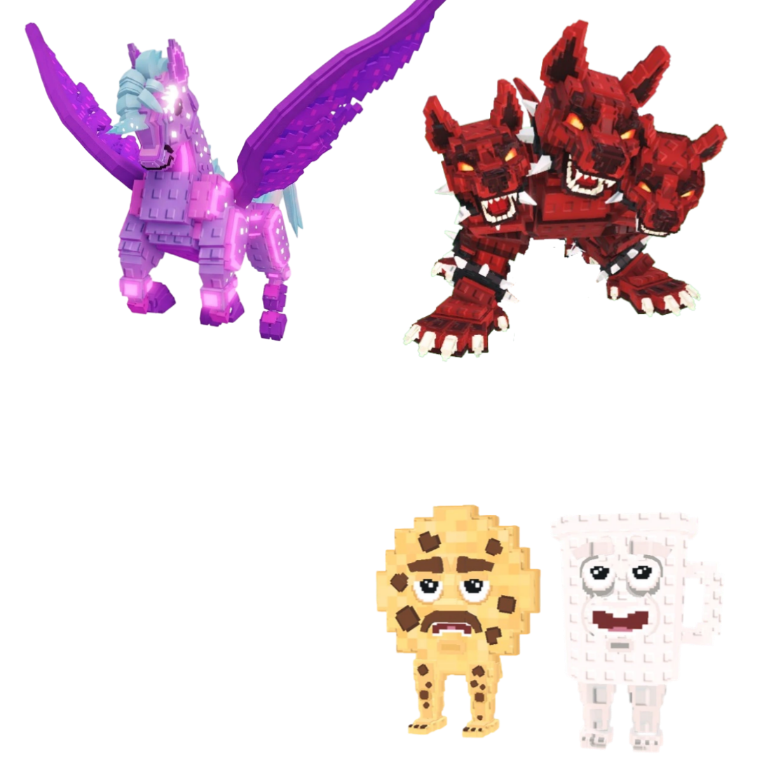 [BUNDLE] - 🍓 1x Celestial Pegasus 🍓 1x Cerberus 🍓 1x  Cooki and Milki