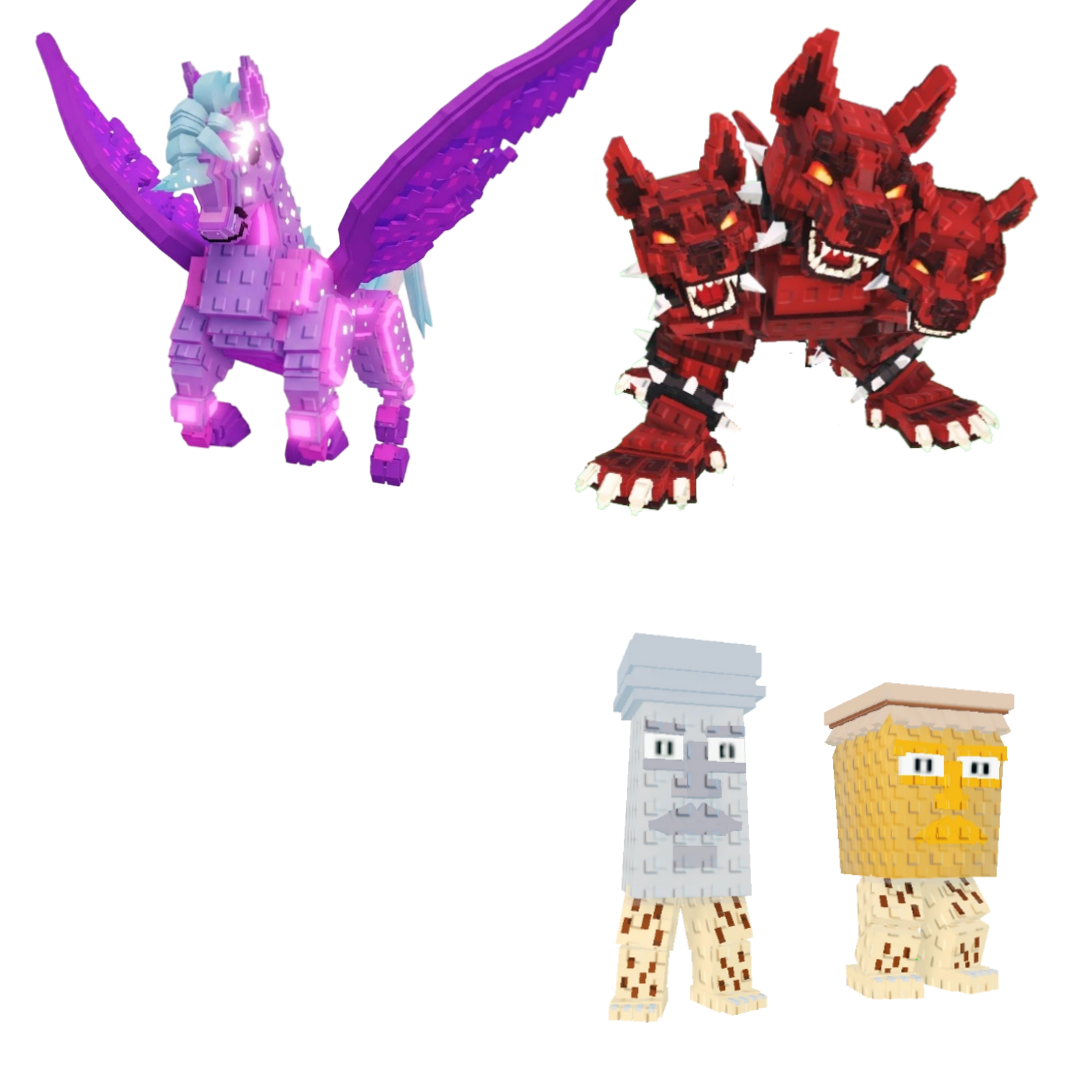 [BUNDLE] - 🍅 1x Celestial Pegasus 🍅 1x Cerberus 🍅 1x Garama and Madundung