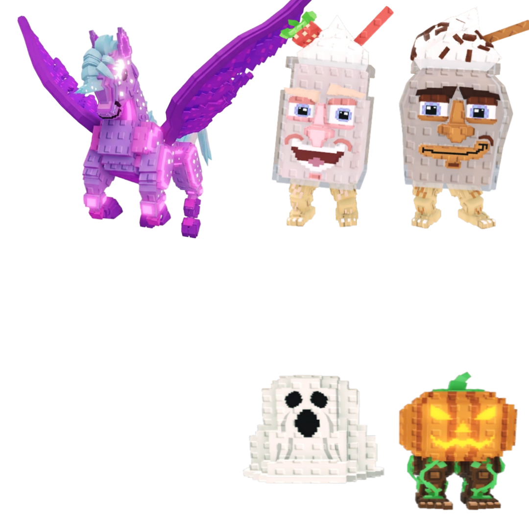 [BUNDLE] - 🥔 1x Celestial Pegasus 🥔 1x Fragrama and Chocrama 🥔 1x Spooky and Pumpky