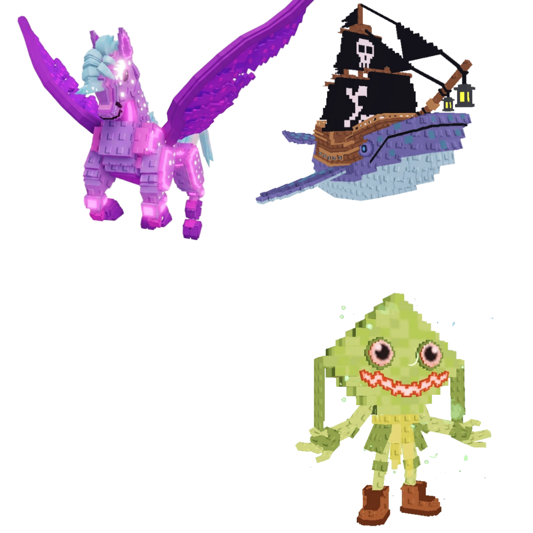 [BUNDLE] - 🥬 1x Celestial Pegasus 🥬 1x Capitano Moby 🥬 1x Ketupat Kepat