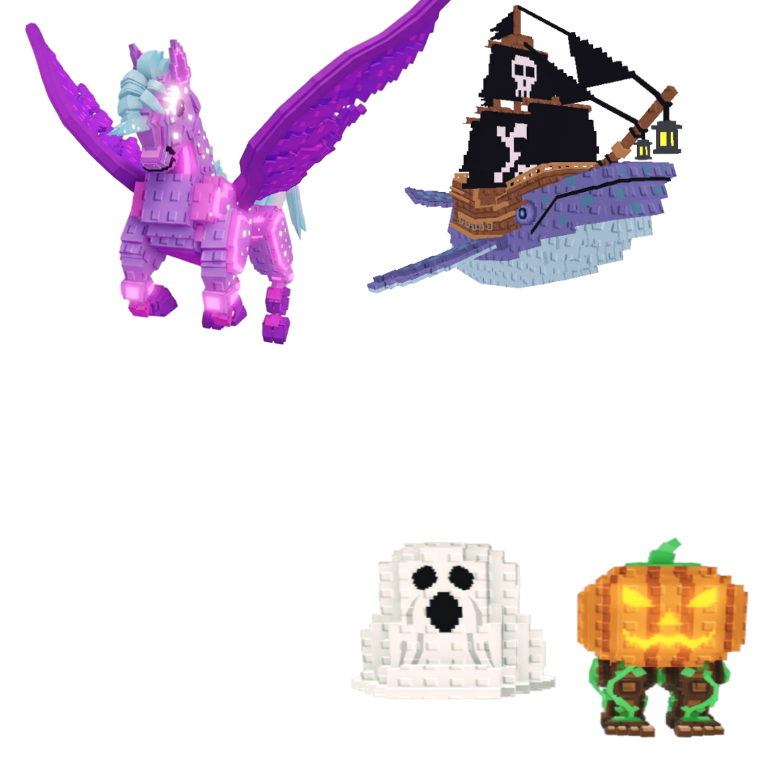 [BUNDLE] - 🐒 1x Celestial Pegasus 🐒 1x Spooky and Pumpky 🐒 1x Capitano Moby