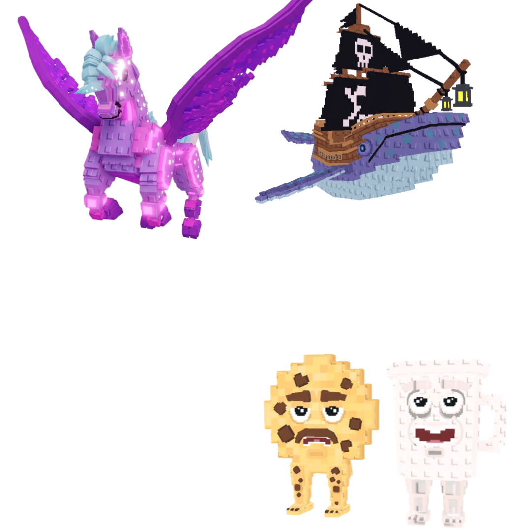 [BUNDLE] - 🦍 1x Celestial Pegasus 🦍 1x Cooki and Milki 🦍 1x Capitano Moby