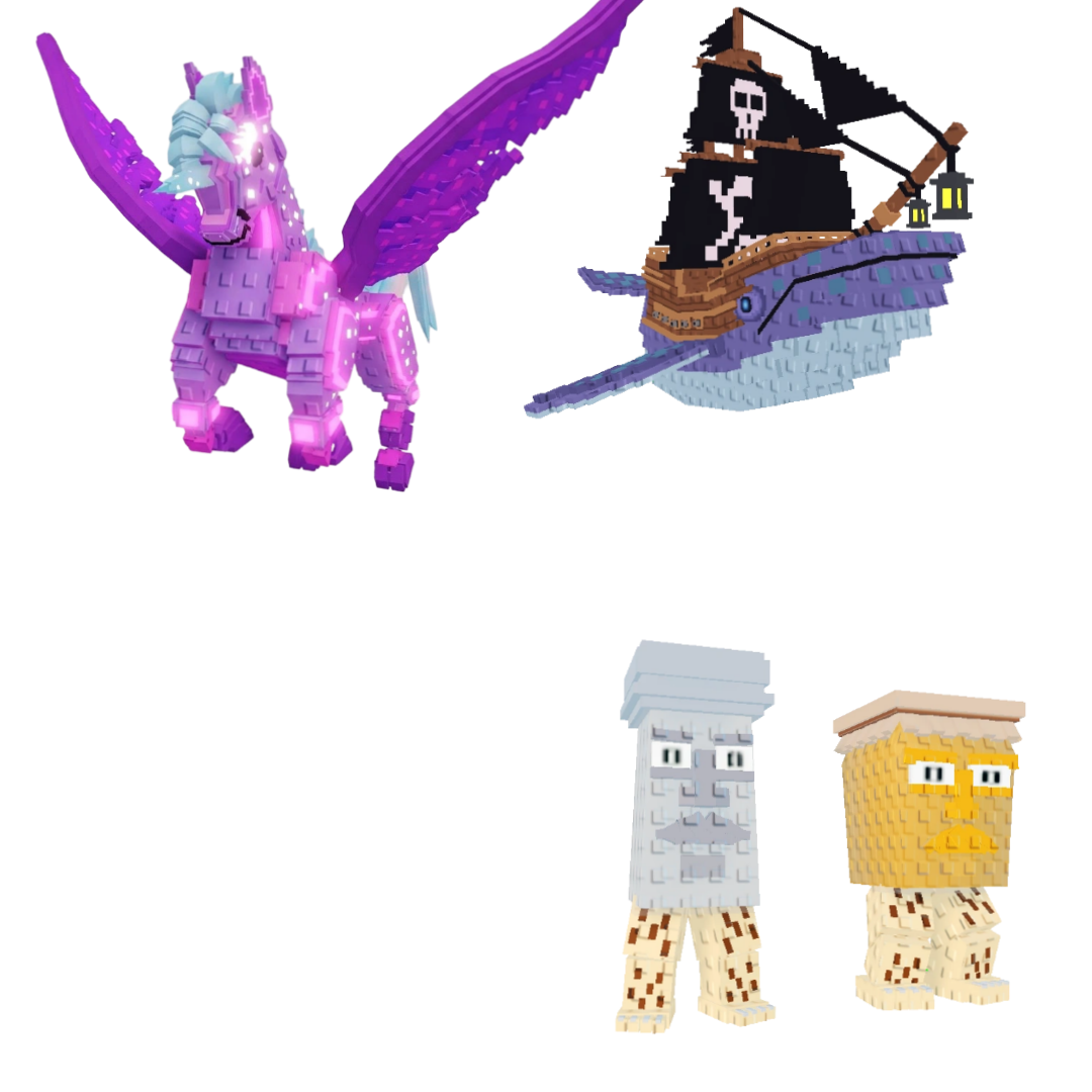 [BUNDLE] - 🐶 1x Celestial Pegasus 🐶 1x Capitano Moby 🐶 1x Garama and Madundung