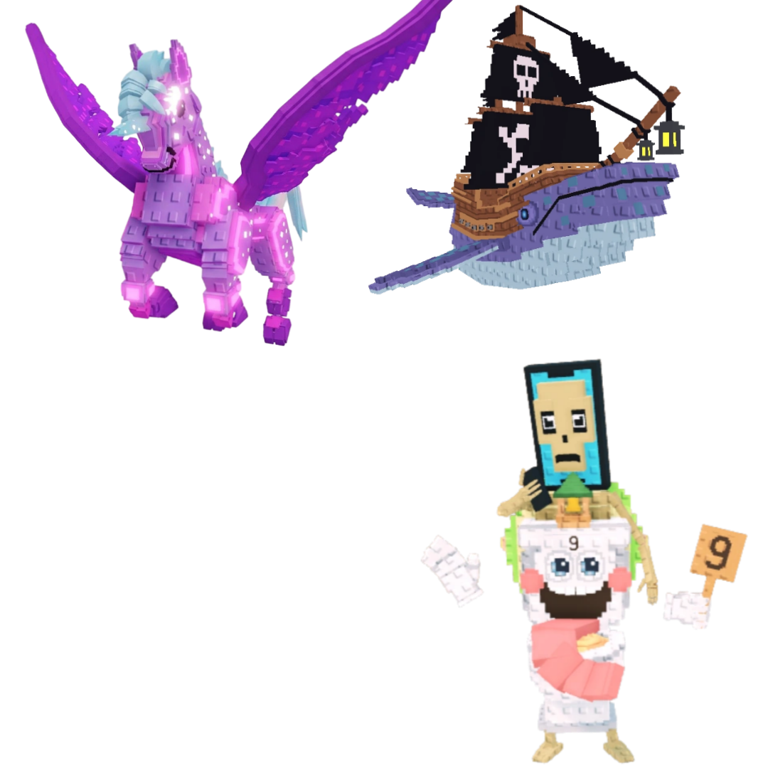 [BUNDLE] - 🐕 1x Celestial Pegasus 🐕 1x Capitano Moby 🐕 1x La Secret Combinasion