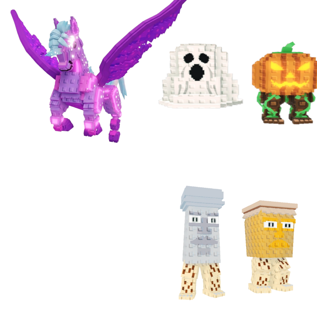 [BUNDLE] - 🦁 1x Celestial Pegasus 🦁 1x Spooky and Pumpky 🦁 1x Garama and Madundung