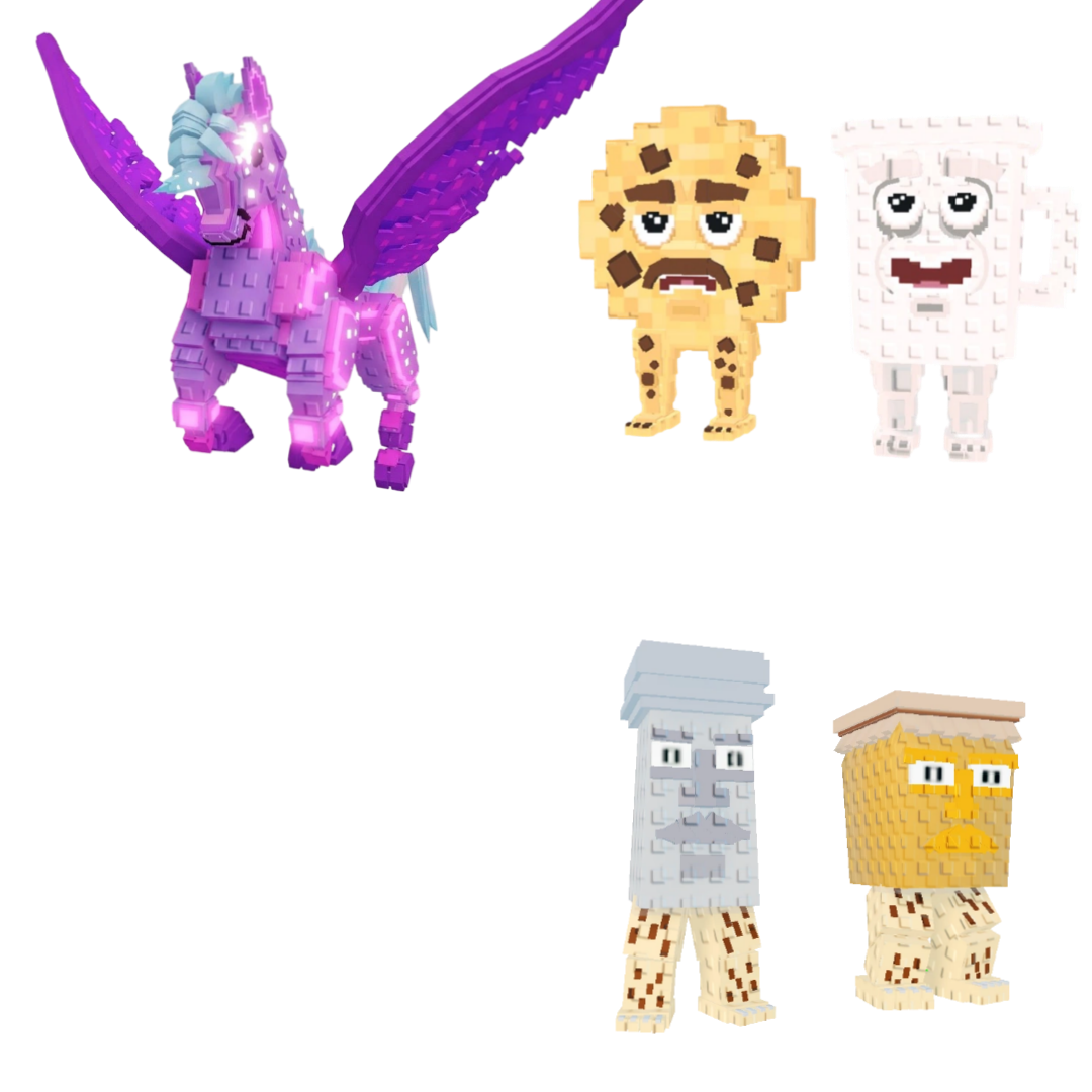 [BUNDLE] - 🐎 1x Celestial Pegasus 🐎 1x Cooki and Milki 🐎 1x Garama and Madundung