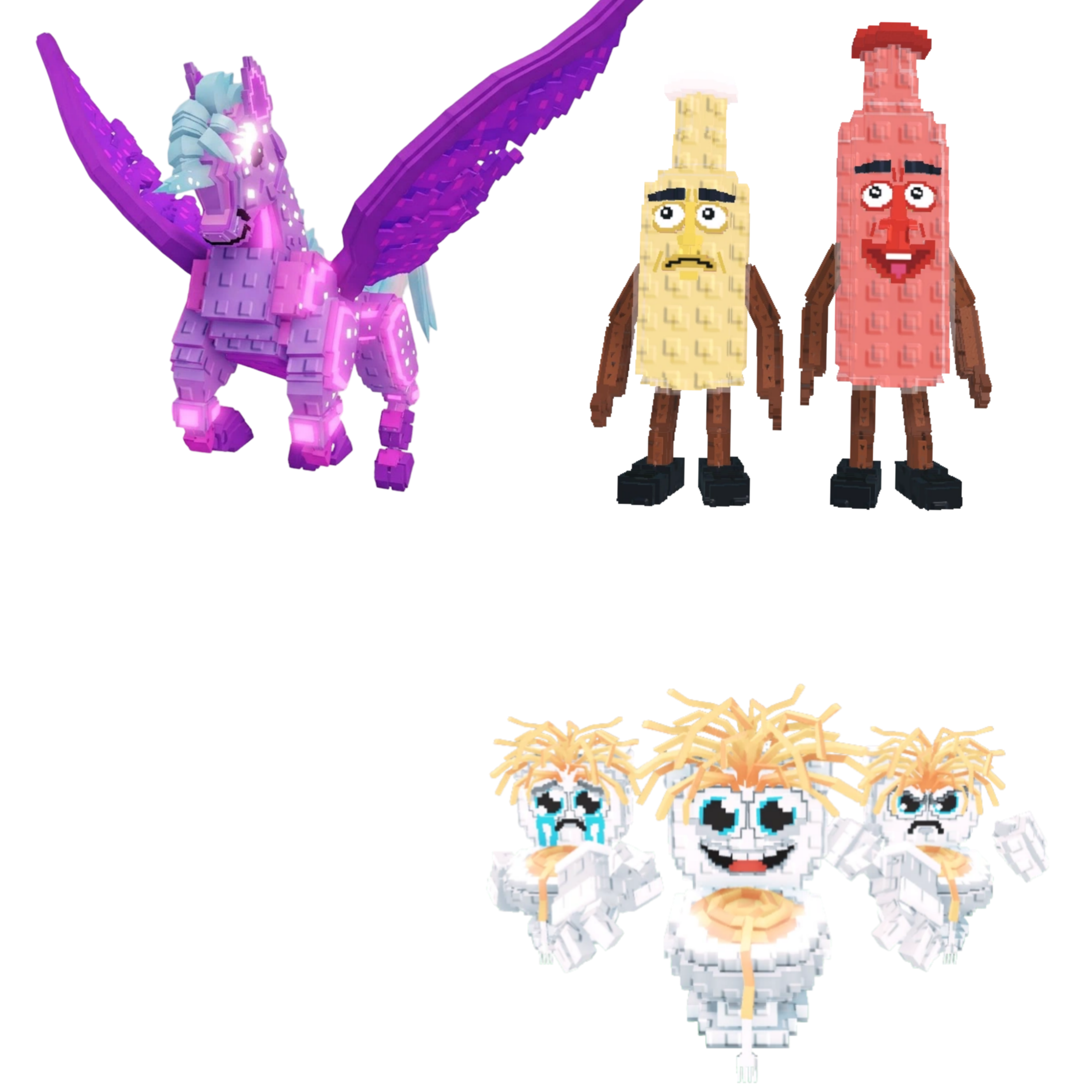 [BUNDLE] - 🍀 1x Celestial Pegasus 🍀 1x Los Spaghettis 🍀 1x Ketchuru and Musturu