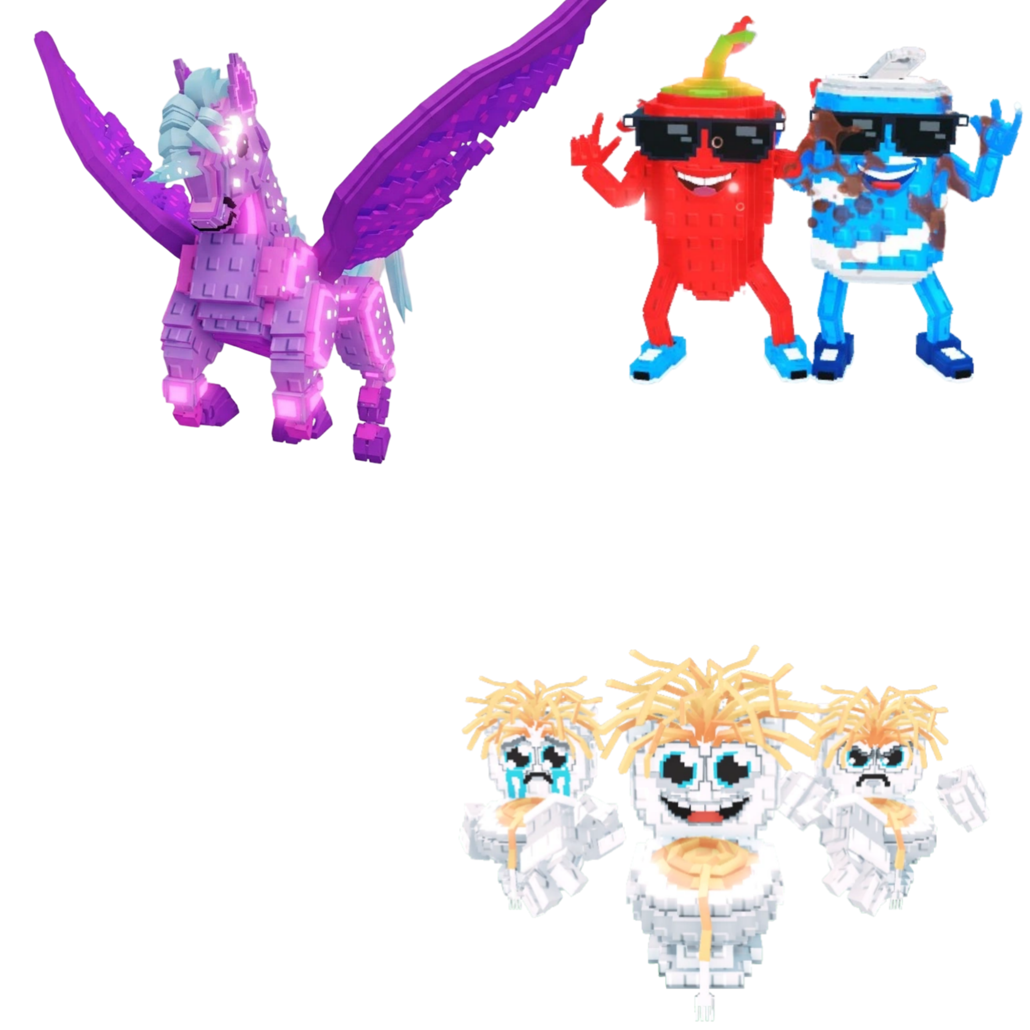 [BUNDLE] - 🌪️ 1x Celestial Pegasus 🌪️ 1x Los Spaghettis 🌪️ 1x Swaggy Bros