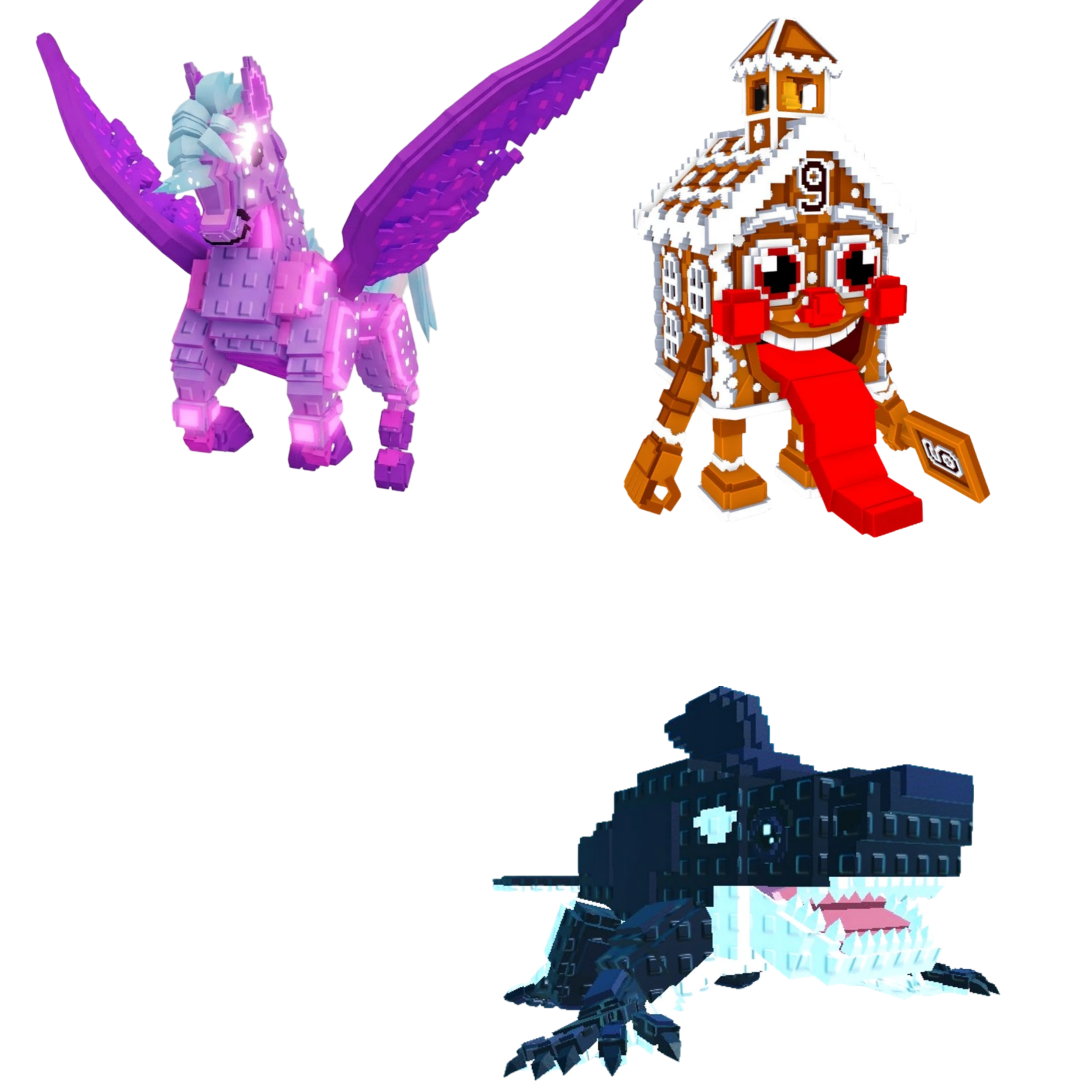 [BUNDLE] - ☂️ 1x Celestial Pegasus ☂️ 1x Orcaledon ☂️ 1x La Ginger Sekolah